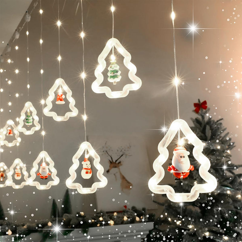 Cortina de Luces LED Intercalada para Navidad (3 m) 🎄✨