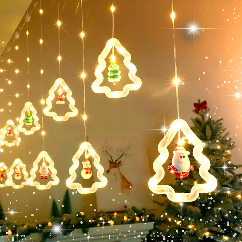 Cortina de Luces LED Intercalada para Navidad (3 m) 🎄✨