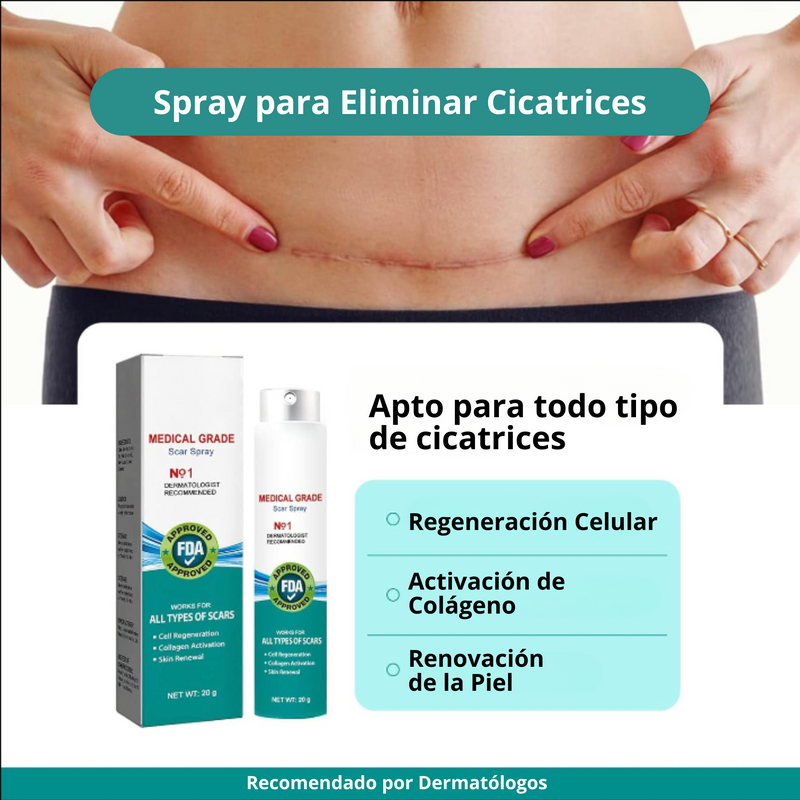 Eliminador de cicatrices ScarErase Spray PAGA 1 Y LLEVA 2